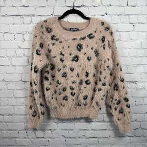 Freshman Crewneck Leopard Sweater Size Small